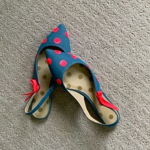 Boden Blue and pink Slip-on Sandals